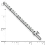 14k White Gold 5 carat Lab Grown Diamond VS/SI+ G+ Complete Princess Prong Set Tennis Bracelet