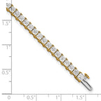 14k 10 carat Lab Grown Diamond VS/SI+ G+ Complete Princess Prong Set Tennis Bracelet - Sophia Jewelers