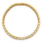 14k 5 carat Lab Grown Diamond VS+ F+ Complete Princess Bezel Set Tennis Bracelet - Sophia Jewelers