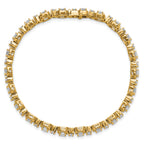 14k 8 carat Lab Grown Diamond VS+ F+ Complete Fashion Tennis Bracelet