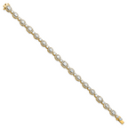 14k 5 5/8 carat Lab Grown Diamond VS+ F+ Complete Fashion Tennis Bracelet