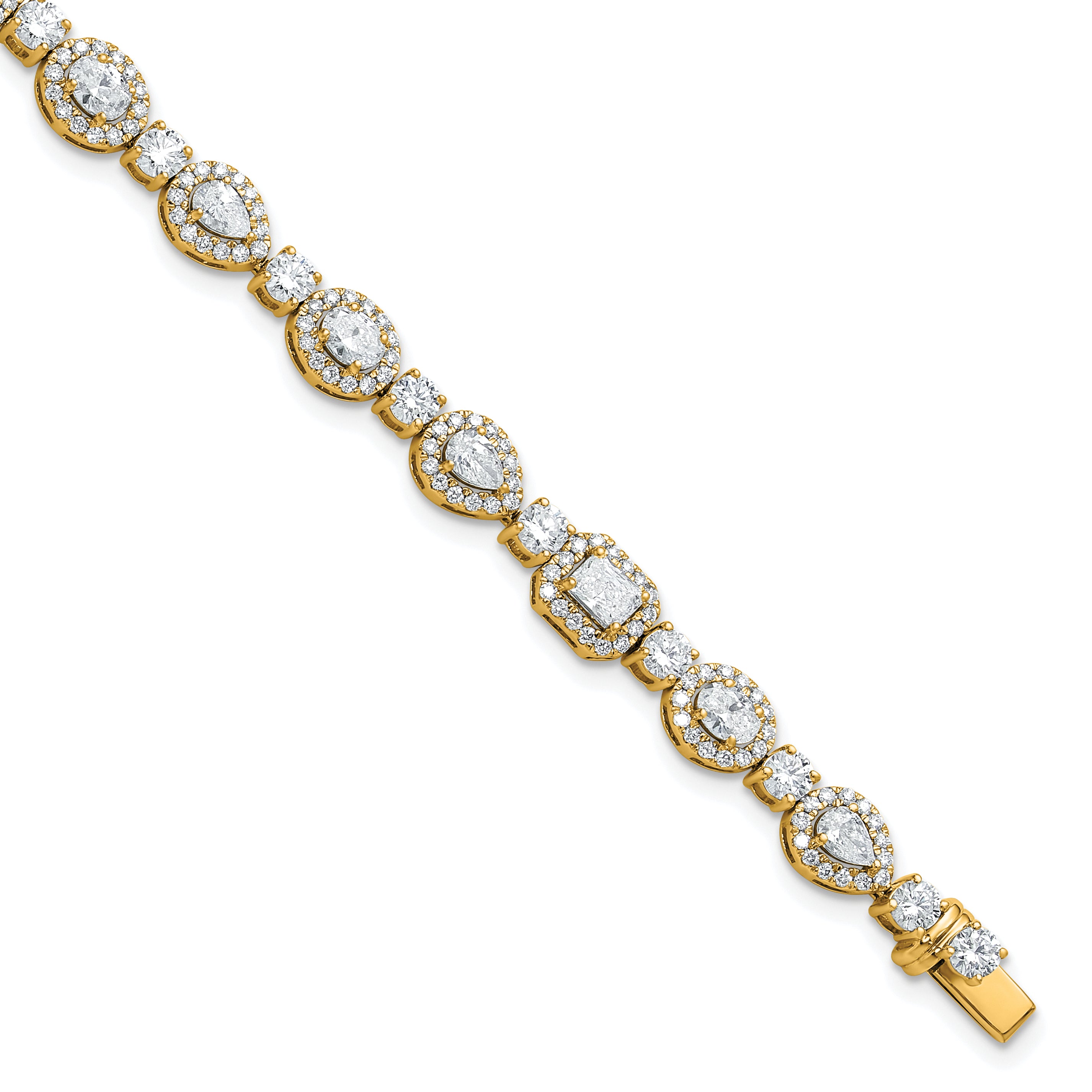 14k 5 5/8 carat Lab Grown Diamond VS+ F+ Complete Fashion Tennis Bracelet Main image