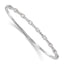 14k White Gold 1 1/3 carat Lab Grown Diamond VS/SI+ G+ Complete Bangle - Sophia Jewelers