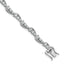14k White Gold 3 3/8 carat Lab Grown Diamond VS/SI+ G+ 7 inch Bracelet