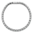 14k White Gold 10 carat Lab Grown Diamond VS/SI+ G+ Emerald Tennis Bracelet