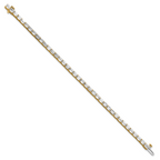 14k 10 carat Lab Grown Diamond VS/SI+ G+ Emerald Tennis Bracelet