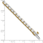 14k 10 carat Lab Grown Diamond VS/SI+ G+ Emerald Tennis Bracelet