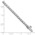 14k White Gold 5 carat Lab Grown Diamond VS/SI+ G+ Emerald Tennis Bracelet