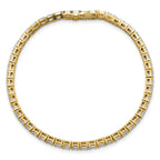 14k 5 carat Lab Grown Diamond VS/SI+ G+ Emerald Tennis Bracelet