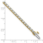 14k 5 carat Lab Grown Diamond VS/SI+ G+ Emerald Tennis Bracelet