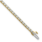 14k 5 carat Lab Grown Diamond VS/SI+ G+ Emerald Tennis Bracelet