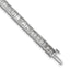 14k White Gold 10 carat Certified Lab Grown Diamond VS+ F+ Complete Emerald Bezel Set Tennis Bracele - Sophia Jewelers