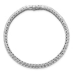 14k White Gold 10 carat Certified Lab Grown Diamond VS/SI+ G+ Complete Emerald Bezel Set Tennis Brac - Sophia Jewelers