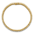 14k 10 carat Lab Grown Diamond VS/SI+ G+ Complete Emerald Bezel Set Tennis Bracelet - Sophia Jewelers