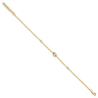 Lab-Grown Diamond Bracelet in 14K Yellow Gold, 5.66mm (3/8 ct. tw.), 6.5 Inch - Sophia Jewelers