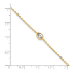 Lab-Grown Diamond Bracelet in 14K Yellow Gold, 5.66mm (3/8 ct. tw.), 6.5 Inch - Sophia Jewelers