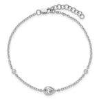Lab-Grown Diamond Bracelet in 14K White Gold, 5.66mm (3/8 ct. tw.), 6.5 Inch - Sophia Jewelers