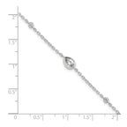 Lab-Grown Diamond Bracelet in 14K White Gold, 5.66mm (3/8 ct. tw.), 6.5 Inch - Sophia Jewelers
