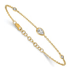 Lab-Grown Diamond Bracelet in 14K Yellow Gold, 5.74mm (1/2 ct. tw.), 6.5 Inch - Sophia Jewelers