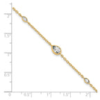 Lab-Grown Diamond Bracelet in 14K Yellow Gold, 5.74mm (1/2 ct. tw.), 6.5 Inch - Sophia Jewelers