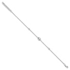 Lab-Grown Diamond Bracelet in 14K White Gold, 5.74mm (1/2 ct. tw.), 6.5 Inch - Sophia Jewelers