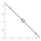 Lab-Grown Diamond Bracelet in 14K White Gold, 5.74mm (1/2 ct. tw.), 6.5 Inch - Sophia Jewelers