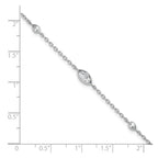Lab-Grown Diamond Bracelet in 14K White Gold, 4.75mm (1/2 ct. tw.), 6.5 Inch - Sophia Jewelers