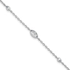 Lab-Grown Diamond Bracelet in 14K White Gold, 4.75mm (1/2 ct. tw.), 6.5 Inch - Sophia Jewelers