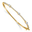 Lab-Grown Diamond Bangle Bracelet in 14K Yellow Gold (1 3/8 ct. tw.), 6.8 Inch - Sophia Jewelers