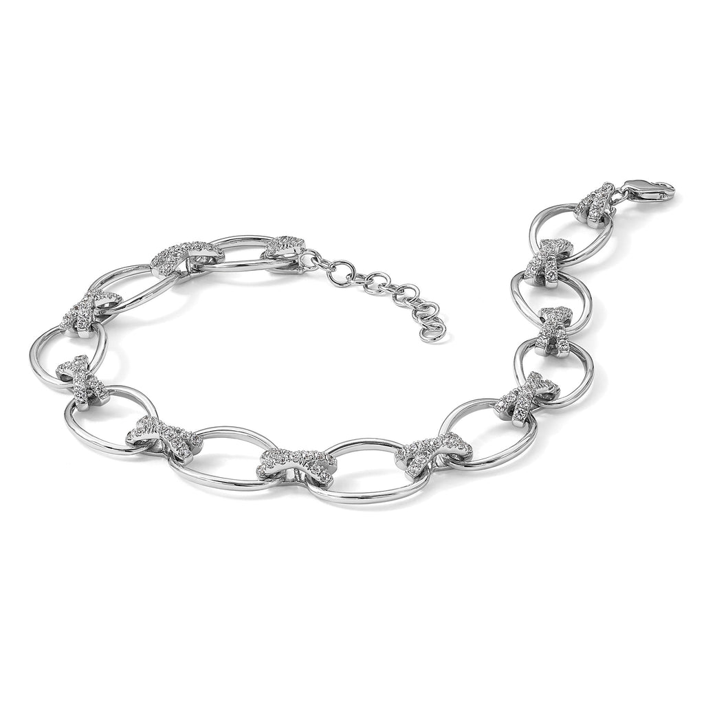 Lab-Grown Diamond Bracelet in 14K White Gold (1 1/6 ct. tw.), 7 Inch - Sophia Jewelers