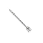 Pear Lab-Grown Diamond Center Bracelet in 14K White Gold (4 1/2 ct. tw.), 7 Inch - Sophia Jewelers