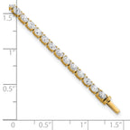 14k 5 carat Lab Grown Diamond VS/SI+ G+ Complete Oval Tennis Bracelet - Sophia Jewelers