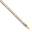 14k 5 carat Lab Grown Diamond VS+ F+ Complete Oval Tennis Bracelet - Sophia Jewelers