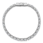 14k White Gold 9 7/8 carat Lab Grown Diamond VS/SI+ G+ Complete Oval Tennis Bracelet - Sophia Jewelers