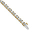 14k 10 carat Lab Grown Diamond VS/SI+ G+ Complete Princess and Round Tennis Bracelet - Sophia Jewelers