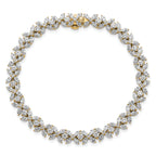 14k 6 3/4 carat Lab Grown Diamond VS+ F+ Complete Fashion Tennis Bracelet