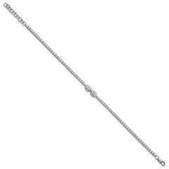 14k White Gold 2 3/4 carat Lab Grown Diamond VS+ F+ Complete Fashion Tennis Bracelet