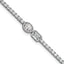 14k White Gold 2 7/8 carat Lab Grown Diamond VS+ F+ Complete Fashion Tennis Bracelet