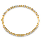 14k 8 1/3 carat Lab Grown Diamond VS+ F+ Complete Hinged Bangle