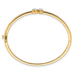 14k 1 1/6 carat Lab Grown Diamond VS+ F+ Complete Bangle