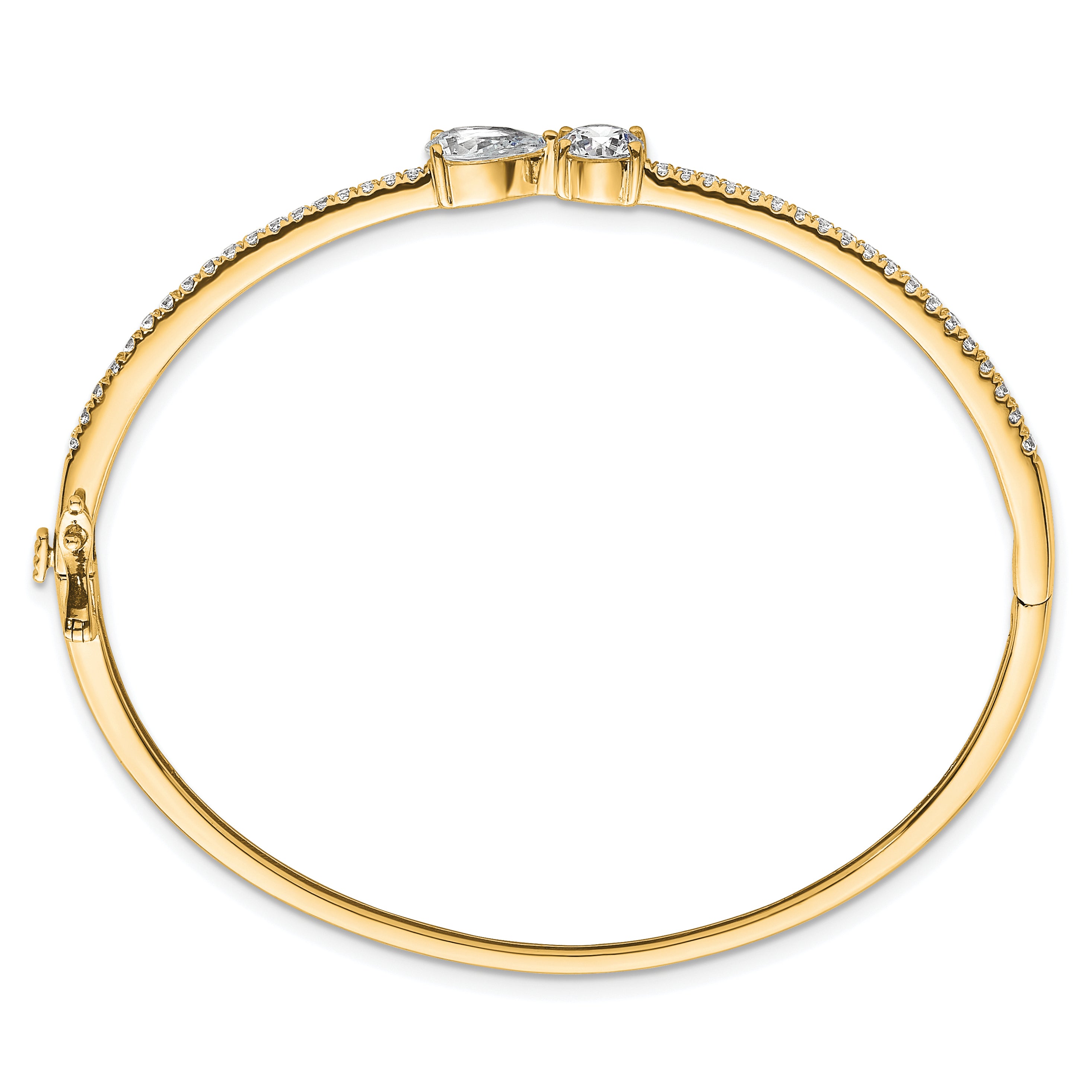 14k 2 carat Lab Grown Diamond VS+ F+ Complete Bangle Secondary image