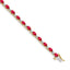 10k Diamond and Ruby Bracelet