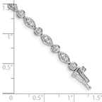 Women's 14K White Gold 3/4 ct Lab-Grown Diamond Tennis Bracelet