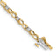 10k Diamond Figure 8 Link Bracelet