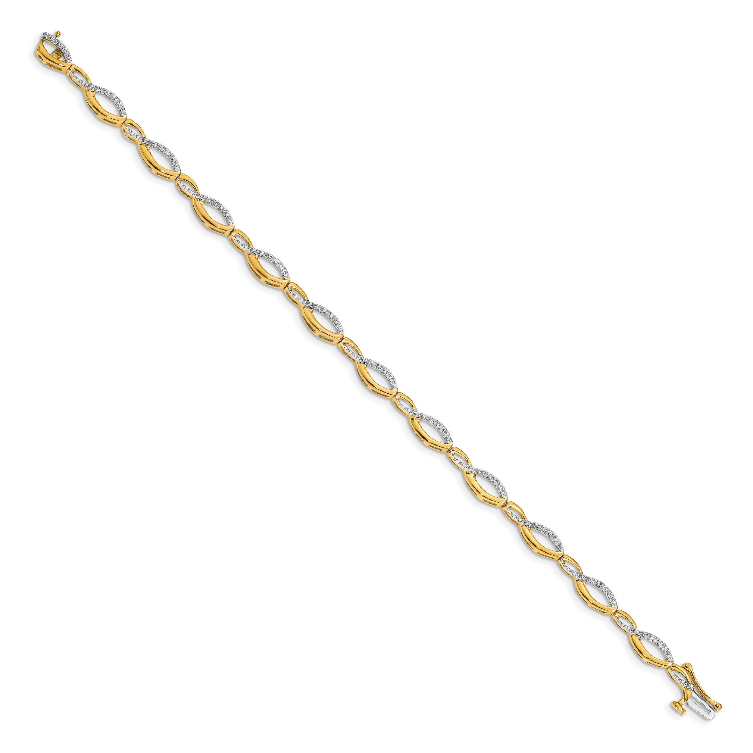 10k Diamond Bracelet Secondary image