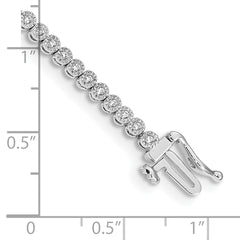 10k White Gold Diamond Tennis Bracelet