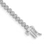 14k White Gold Complete 1 carat Diamond Illusion Setting 7 inch Tennis Bracelet - Sophia Jewelers
