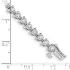 Women's 14K White Gold 2 ct Lab-Grown Diamond Tennis Bracelet