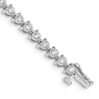 Women's 14K White Gold 2 ct Lab-Grown Diamond Tennis Bracelet