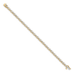Women's 14K Yellow Gold 2 ct Lab-Grown Diamond Tennis Bracelet